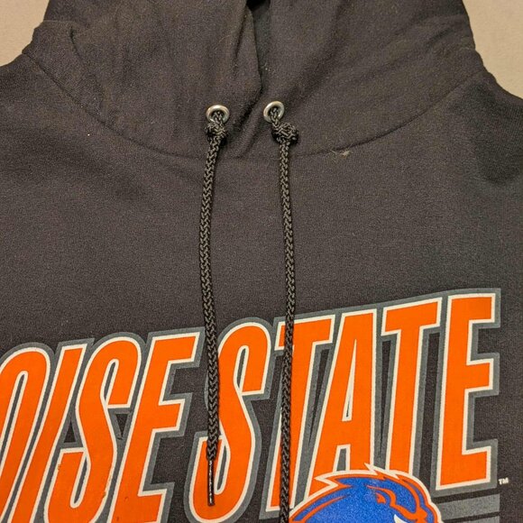 Boise State Broncos Black Hooded Mens XL Hand Warm Pocket Pullover Jacket - Picture 11 of 11